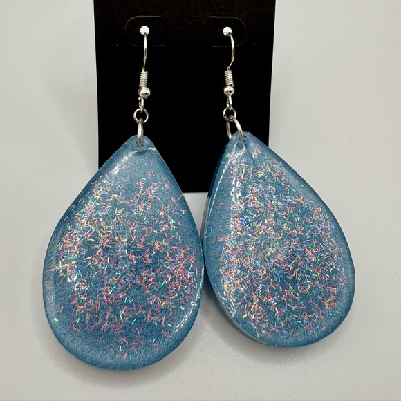 AyeLit! Jewelry - Winter Glitter Earrings/ HANDMADE